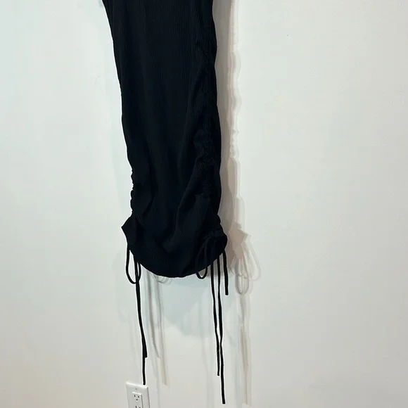 Darker Waves Fader Hooded curl out ribbed mini dress women’s size xxl plus black - Picture 4 of 8